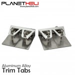 Trim Tabs set (2pcs) 57x50x14mm Aluminum alloy CNC for 80-120cm length RC Boats